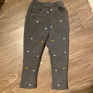 Kids pants with fleece lining size 4T (new)